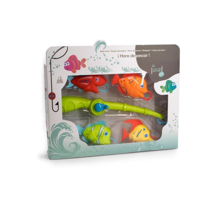 Tachan Juego de Pesca para Bañera con Caña y 4 Peces de Colores, +12 meses 4