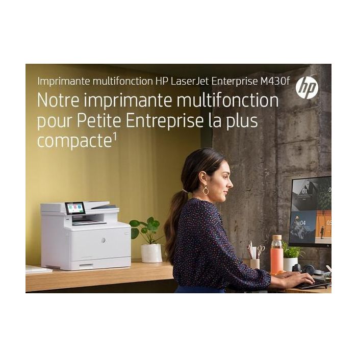 HP LaserJet Enterprise M430f Impresora Multifunción Láser Blanco y Negro, Imprime, Copia, Escanea y Envía Fax, A4, LAN, ADF 14
