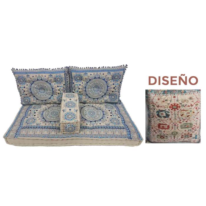 Sillon DKD Home Decor Multicolor 76 x 65 x 155 cm Set de 4