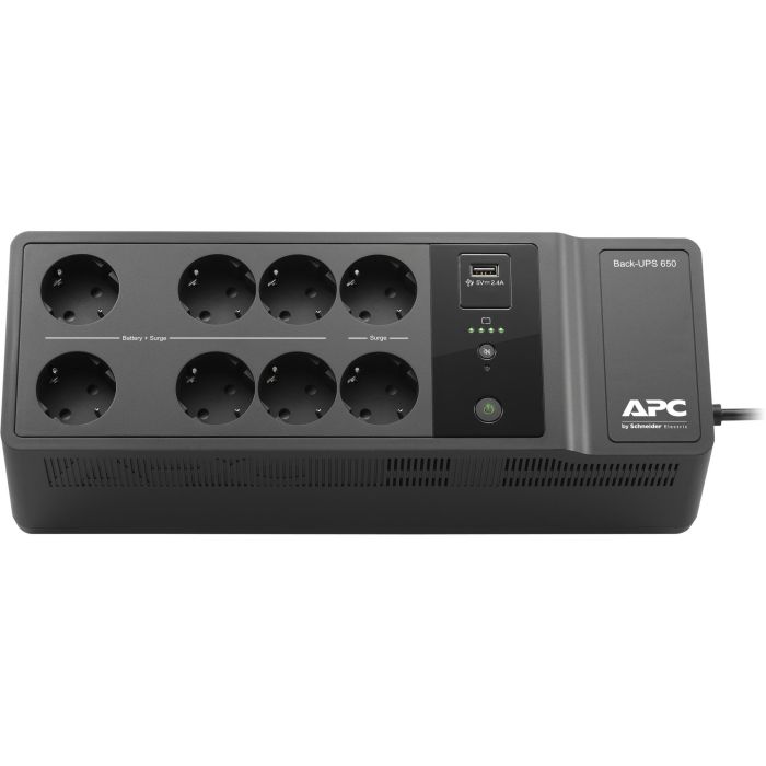 APC BE650G2-GR Sistema de Alimentación Ininterrumpida (UPS) 650VA 400W 8 Salidas AC Tipo F 1 APC BE650G2-GR Sistema de Alimentación Ininterrumpida (UPS) 650VA 400W 8 Salidas AC Tipo F 1