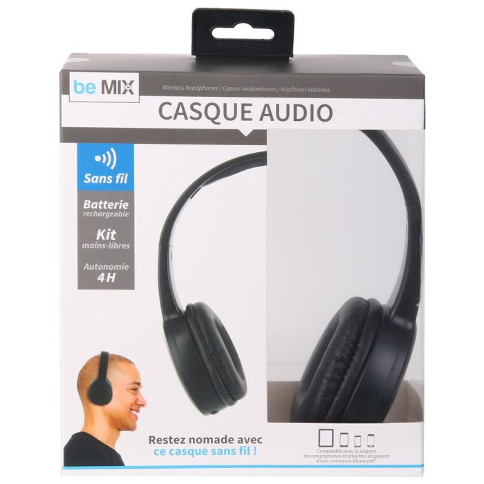 Be Mix Cascos Bluetooth Inalámbricos con Kit Manos Libres, Batería 4h, Compatible Smartphones 0 Be Mix Cascos Bluetooth Inalámbricos con Kit Manos Libres, Batería 4h, Compatible Smartphones 0