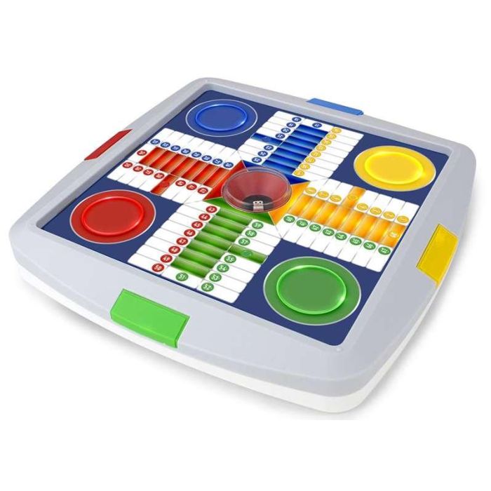 Juego parchis y oca automático 4 jugadores 27x27x4 cm 1 Juego parchis y oca automático 4 jugadores 27x27x4 cm 1
