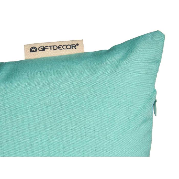 Funda Cojin Cremallera 45X45 Turquesa Giftdecor (24 Unidades) 4 Funda Cojin Cremallera 45X45 Turquesa Giftdecor (24 Unidades) 4