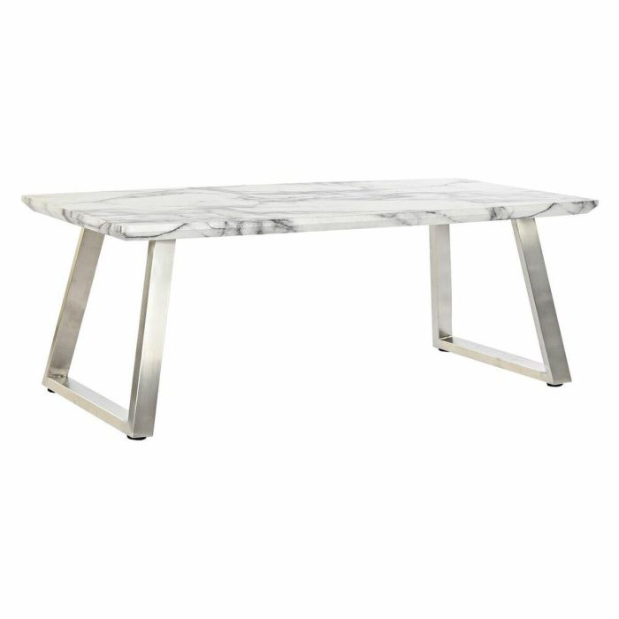 Mesa Centro Moderno DKD Home Decor Blanco Plateado 60 x 44 x 120 cm