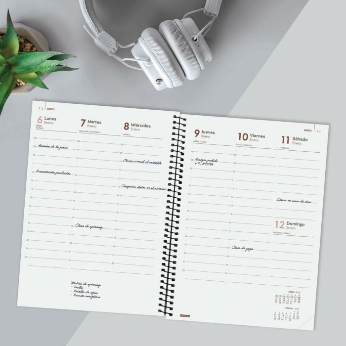 Agenda Finocam YEAR Negro A5 15,5 x 21,2 cm 2025 4