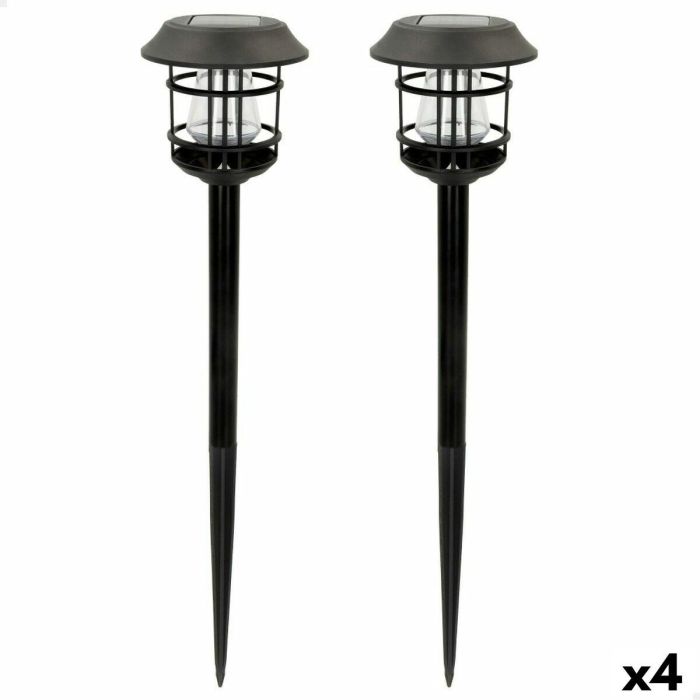 Set de estacas solares de jardín Aktive 2 Piezas Acero Inoxidable Plástico 13 x 55 x 13 cm (4 Unidades) Set de estacas solares de jardín Aktive 2 Piezas Acero Inoxidable Plástico 13 x 55 x 13 cm (4 Unidades)