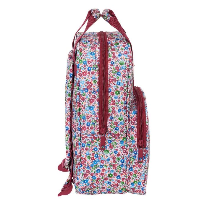 Mochila Escolar Nait Nait Flores coimbra burdeos Burdeos 20 x 28 x 8 cm 2 Mochila Escolar Nait Nait Flores coimbra burdeos Burdeos 20 x 28 x 8 cm 2