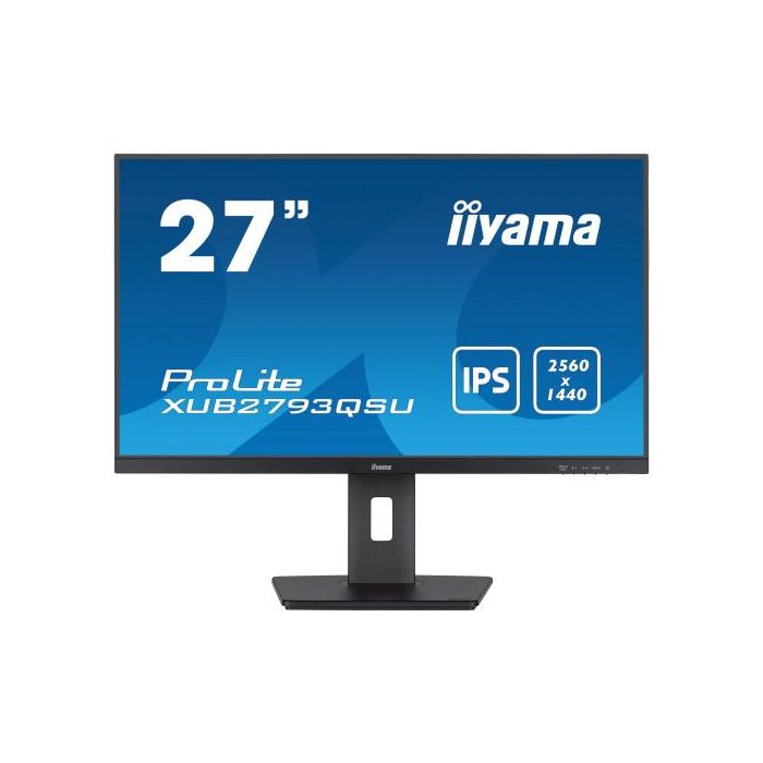 Iiyama Pantalla 27" Ips Wqhd con Soporte Ajustable En Altura y Frecuencia de Actualización de 100Hz Iiyama Pantalla 27" Ips Wqhd con Soporte Ajustable En Altura y Frecuencia de Actualización de 100Hz