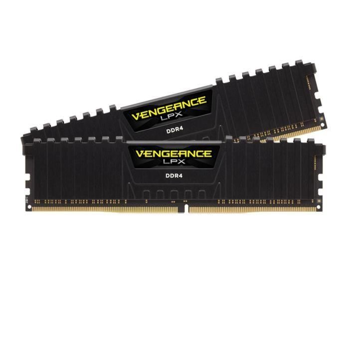 Memoria para PC CORSAIR DDR4 - VENGEANCE LPX Low Profile 64GB (2x32) - 3600Mhz - CAS 18 - Kit de doble canal (CMK64GX4M2D3600C18) Memoria para PC CORSAIR DDR4 - VENGEANCE LPX Low Profile 64GB (2x32) - 3600Mhz - CAS 18 - Kit de doble canal (CMK64GX4M2D3600C18)