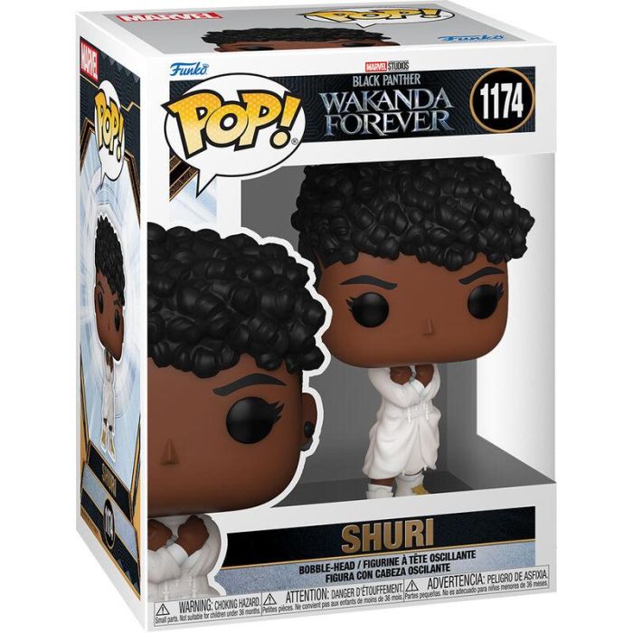 FUNKO Figura POP Marvel Black Panther Wakanda Forever Shuri - Vinilo 9cm