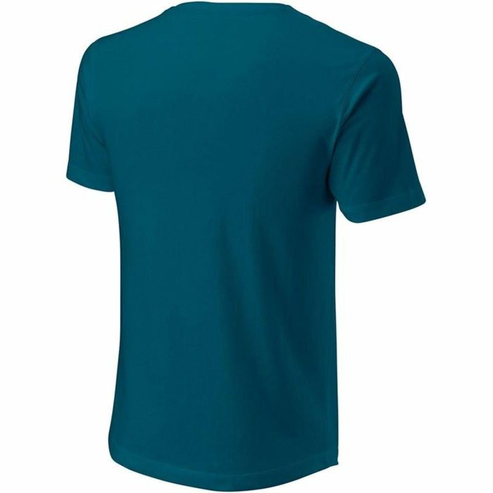 Camiseta de Manga Corta Hombre Wilson Azul 1