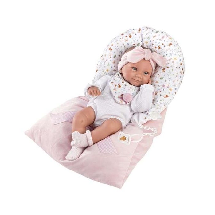 Muñeca tina recien nacida con saquito rosa sin 40cm cuerpo vinilo 4 Muñeca tina recien nacida con saquito rosa sin 40cm cuerpo vinilo 4