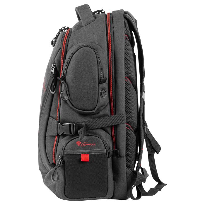 GENESIS Pallad 550 Mochila para Gaming 43,9 cm (17.3") Negro, Rojo con Compartimento para Portátil y Accesorios 9