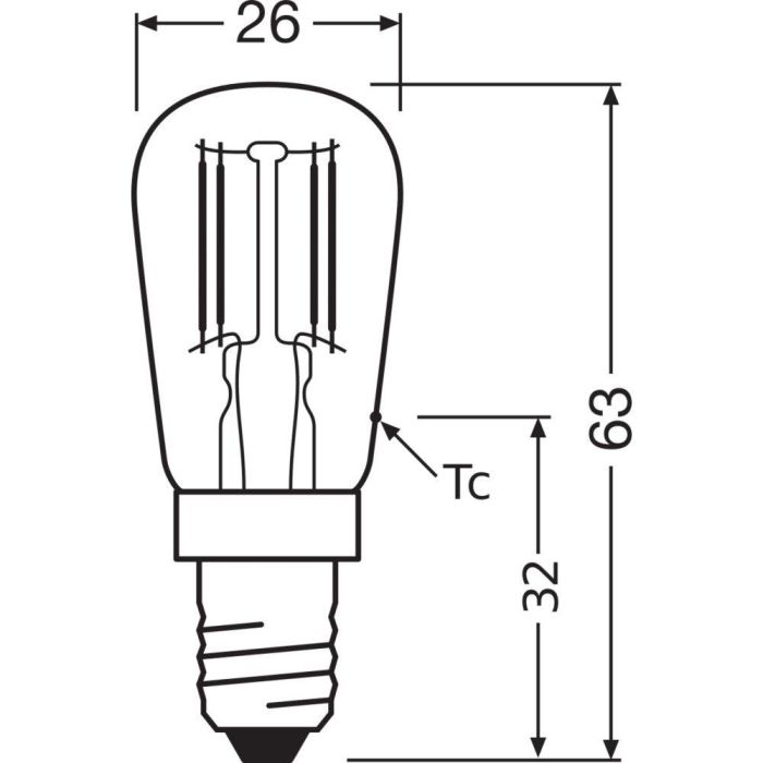 [LVE-4058075616837] Ledvance/Osram Bombilla LED "Special" E14 2,8W 250Lm 6500K 320º IP20 2