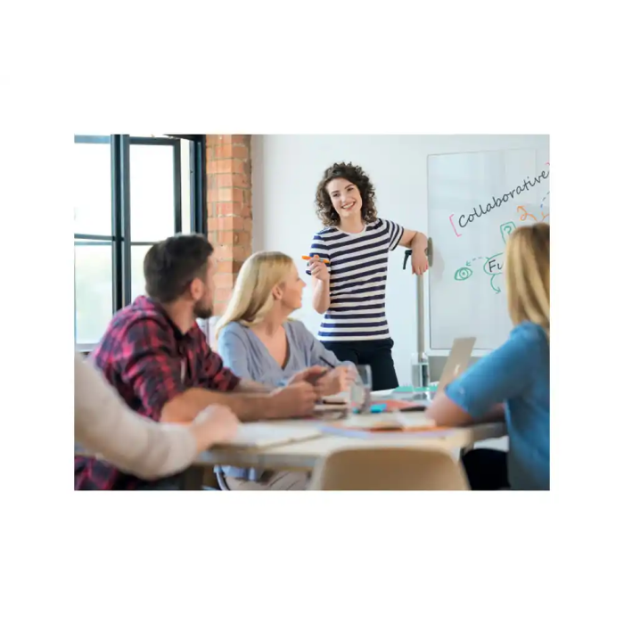 Nobo Pizarra Blanca Classic Nano Clean Móvil 1200x900 mm 1