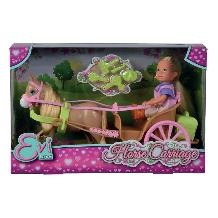 Silvertorn STEFFI LOVE Evi Love Caleche y su caballo - Muñeca para Niñas y Niños a Partir de 3 Años 0 Silvertorn STEFFI LOVE Evi Love Caleche y su caballo - Muñeca para Niñas y Niños a Partir de 3 Años 0