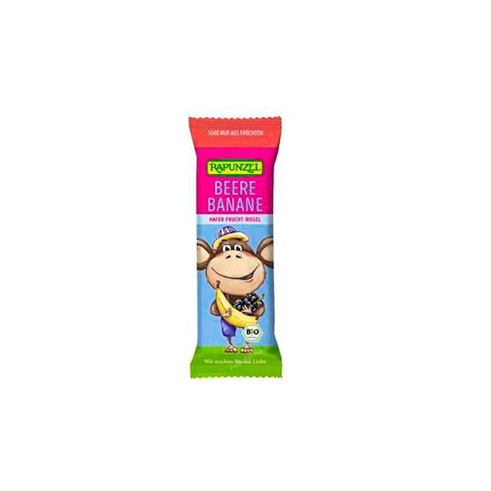 RAPUNZEL Barrita Infantil de Avena con Bayas y Plátano 4x23g
