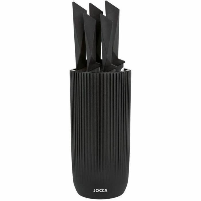 Jocca JOC8435253586612 Juego de 5 Cuchillos con Taco de Polipropileno Negro 0 Jocca JOC8435253586612 Juego de 5 Cuchillos con Taco de Polipropileno Negro 0
