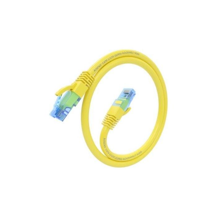 AISENS - CABLE DE RED LATIGUILLO RJ45 CAT.6 UTP AWG26 CCA, AMARILLO, 4.0M 1