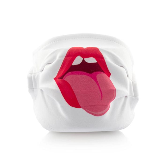 Mascarilla Higiénica de Tela Reutilizable Tongue Luanvi Talla M Pack de 3 uds 2