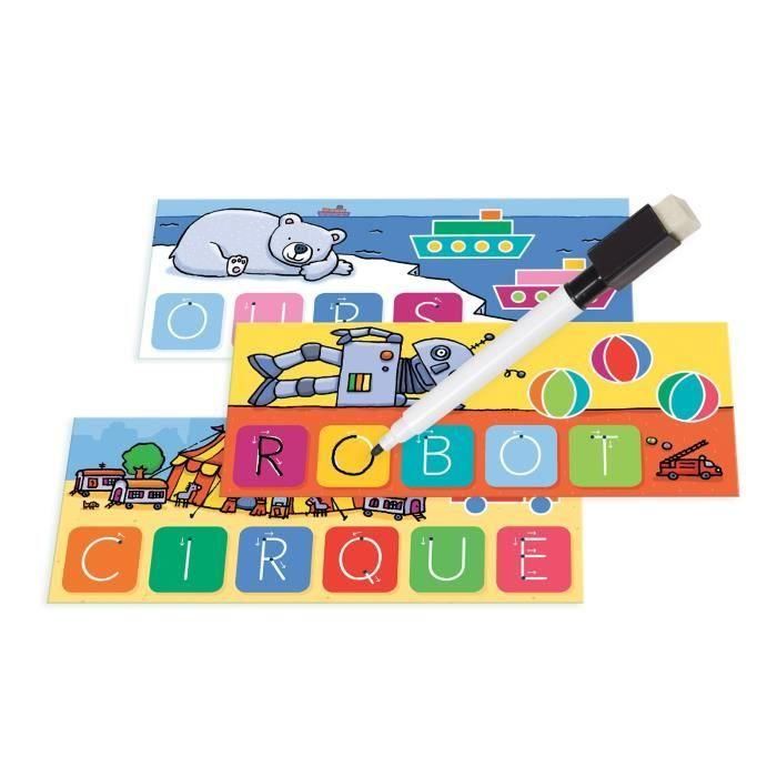 Nathan La Petite Ecole Escribo las palabras - Juego didáctico para aprender a escribir, con 15 tableros borrables de doble cara, para niños a partir de 4 años. 1 Nathan La Petite Ecole Escribo las palabras - Juego didáctico para aprender a escribir, con 15 tableros borrables de doble cara, para niños a partir de 4 años. 1