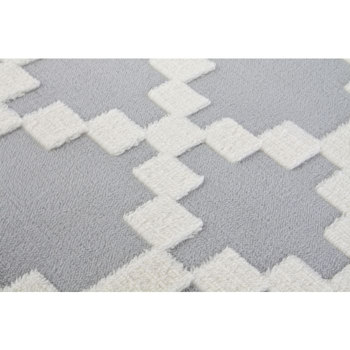 Alfombra Oriental DKD Home Decor Gris Claro Crema 180 x 1 x 120 cm 2 Alfombra Oriental DKD Home Decor Gris Claro Crema 180 x 1 x 120 cm 2