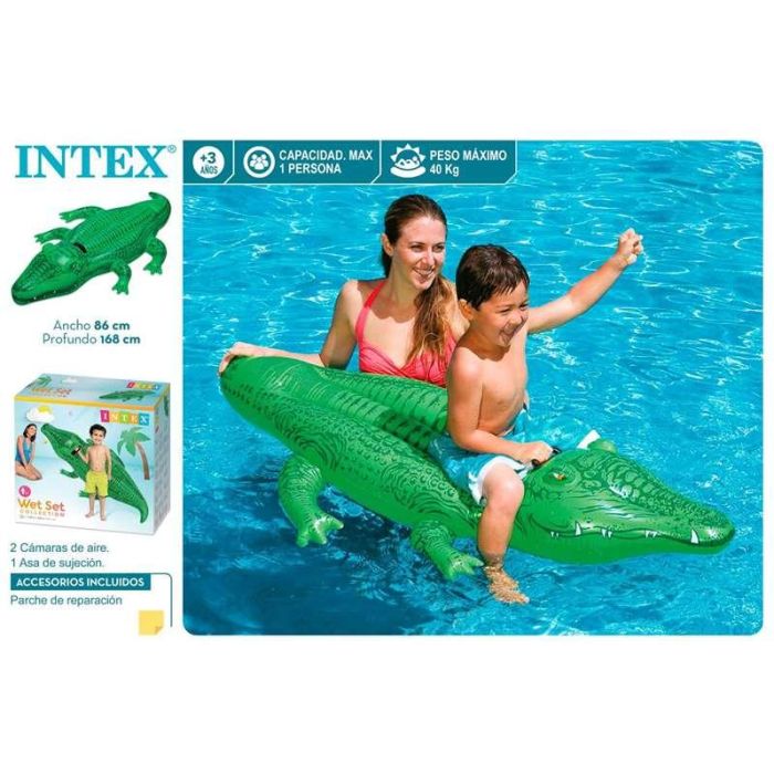 Intex Figura Hinchable Cocodrilo 168x86 cm (+ 3 años) 4