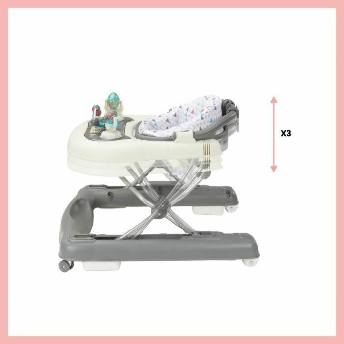 Babymoov BAB3661276142770 Andador Empujador Escalable Plegable Compacto Musical Zinc 2 Babymoov BAB3661276142770 Andador Empujador Escalable Plegable Compacto Musical Zinc 2