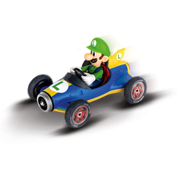 Carrera Coche Radiocontrol Mario Kart Mach 8 de Luigi, Vehículo Teledirigido para Niños y Niñas a partir de 6 años 1 Carrera Coche Radiocontrol Mario Kart Mach 8 de Luigi, Vehículo Teledirigido para Niños y Niñas a partir de 6 años 1
