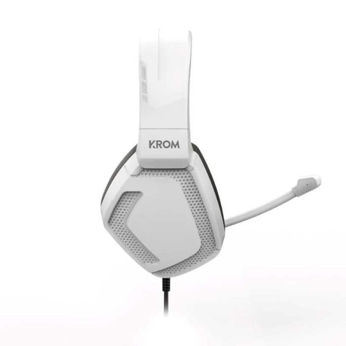 KROM Auriculares Gaming Alámbrico Diadema Kopa PRO Blanco Micrófono Omnidireccional Sonido Estéreo 50mm Compatibilidad Multiplataforma 2 KROM Auriculares Gaming Alámbrico Diadema Kopa PRO Blanco Micrófono Omnidireccional Sonido Estéreo 50mm Compatibilidad Multiplataforma 2