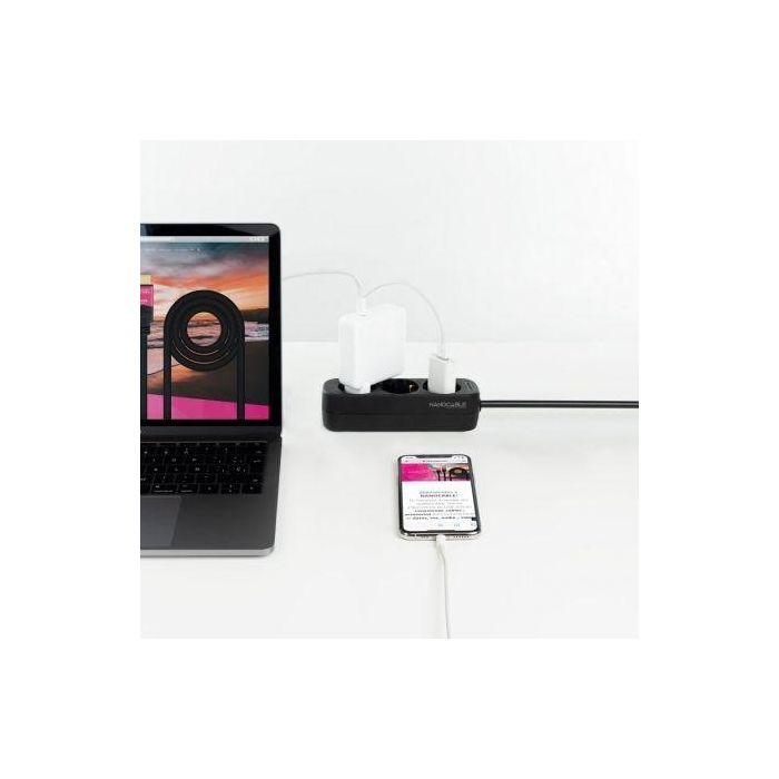 Regleta NANOCABLE 10.38.0003-NS-BK 3