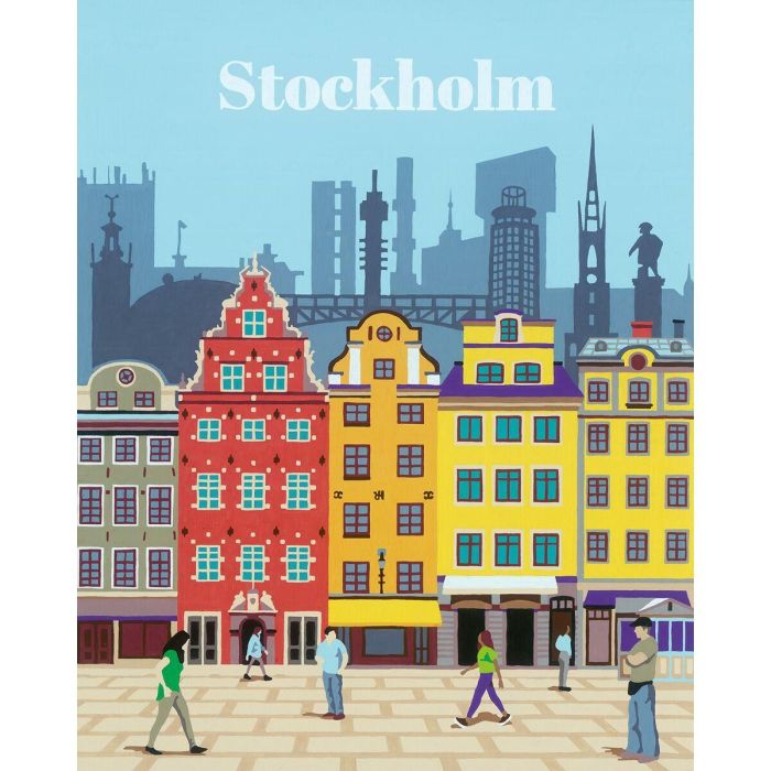 Set de Pintura por Números Ravensburger Stockholm 2 Set de Pintura por Números Ravensburger Stockholm 2