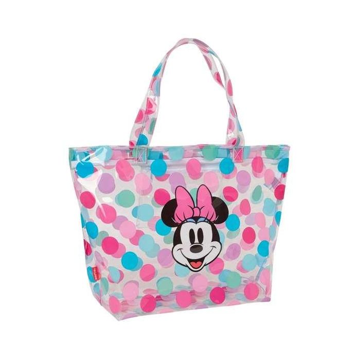 Safta Bolsa Shopping Grande y Espaciosa para Compras o Playa con Diseño Mickey & Minnie Beach y Medidas 350x540x170 mm Safta Bolsa Shopping Grande y Espaciosa para Compras o Playa con Diseño Mickey & Minnie Beach y Medidas 350x540x170 mm