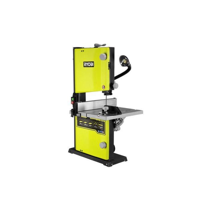 Sierra de cinta - RYOBI - 250 W - Ancho de corte 228 mm - Capacidad de corte 228 mm - Luz de trabajo integrada Sierra de cinta - RYOBI - 250 W - Ancho de corte 228 mm - Capacidad de corte 228 mm - Luz de trabajo integrada