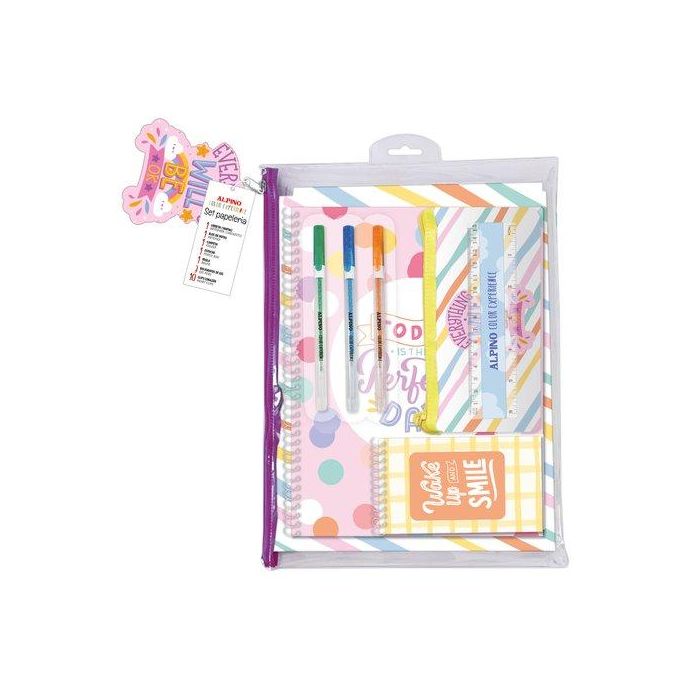 Set De Papeleria Alpino Be Ok 18 Pzas.