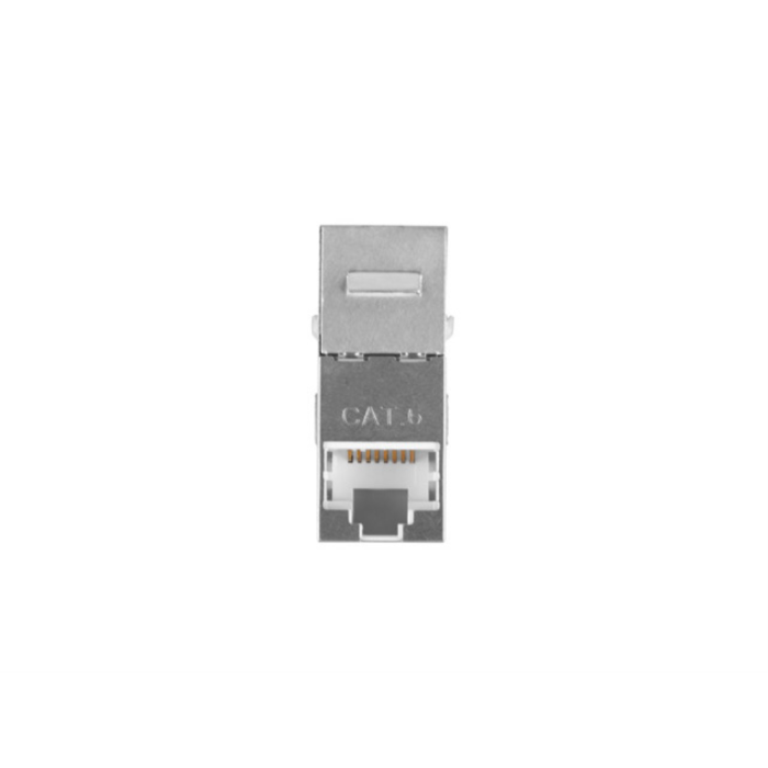 Lanberg Adaptador de Red RJ45 Cat6 F/UTP Hembra-Hembra, Acoplador Blindado de Acero Inoxidable, Conector Ethernet Plano 1 Lanberg Adaptador de Red RJ45 Cat6 F/UTP Hembra-Hembra, Acoplador Blindado de Acero Inoxidable, Conector Ethernet Plano 1