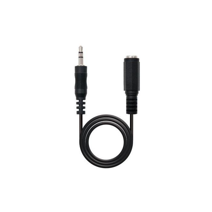 Nano Cable 10.24.0203 Cable Estéreo Jack 3.5 Macho - Hembra 3m Negro
