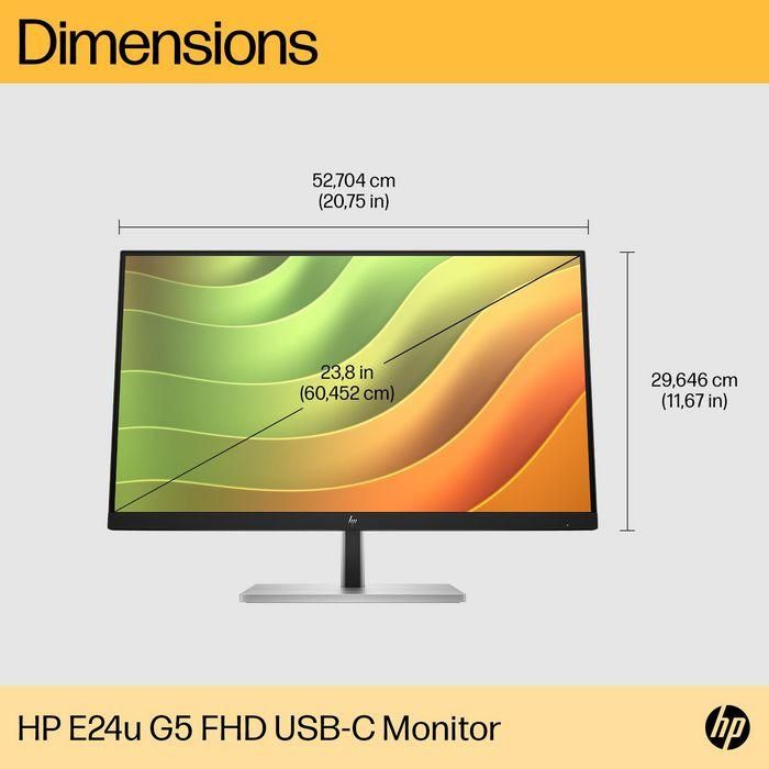 HP E24u G5 FHD USB-C Monitor 19 HP E24u G5 FHD USB-C Monitor 19