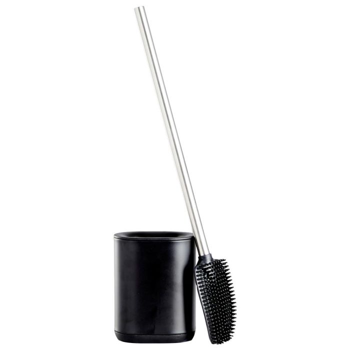 Day Escobilla Wc Acabado Negro Mate Cepillo Oval para Limpieza Taza Medidas 11,5x8 cm h.49 cm 2 Day Escobilla Wc Acabado Negro Mate Cepillo Oval para Limpieza Taza Medidas 11,5x8 cm h.49 cm 2