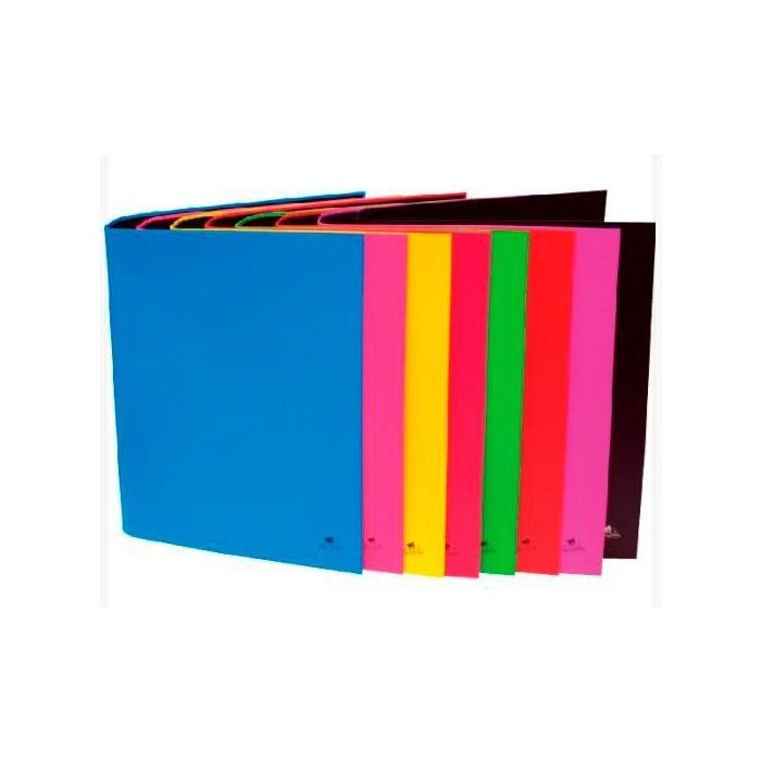 Mariola Carpeta Anillas 4 x 25 mm Folio Cartón Forrado Plastificado Mate – Colores Surtidos (8 Unidades) (8 Unidades)