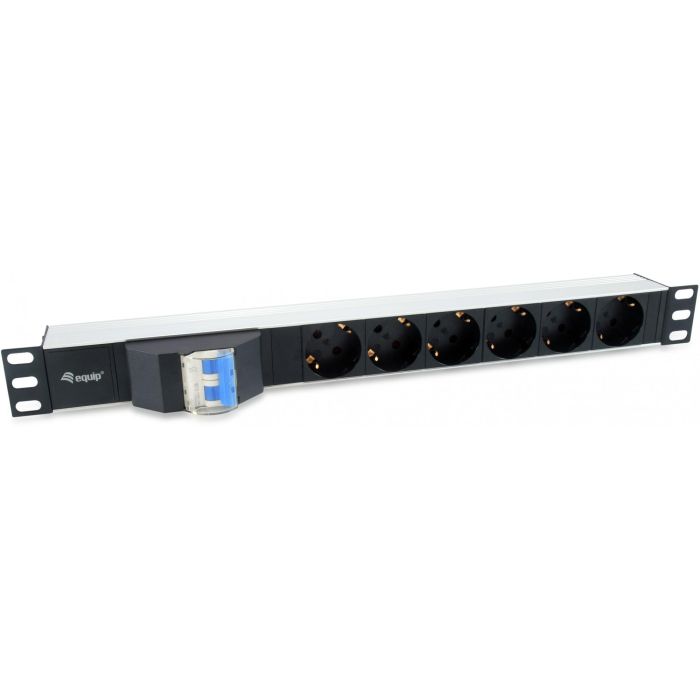Equip Steckdosenleiste 19"(1HE)6fach Schuko 1.8m Kabel si 0 Equip Steckdosenleiste 19"(1HE)6fach Schuko 1.8m Kabel si 0