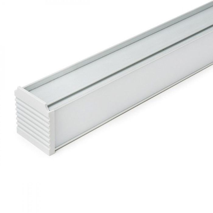 Greenice Perfil Aluminio para Tiras LED con Difusor Opal - 1 Metro - Empotrable Simple o Doble Tira 4