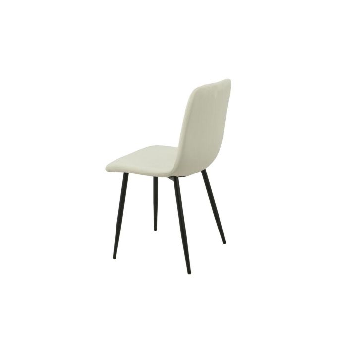 Silla Romimex Blanco Terciopelo Metal 45 x 89 x 55 cm 2