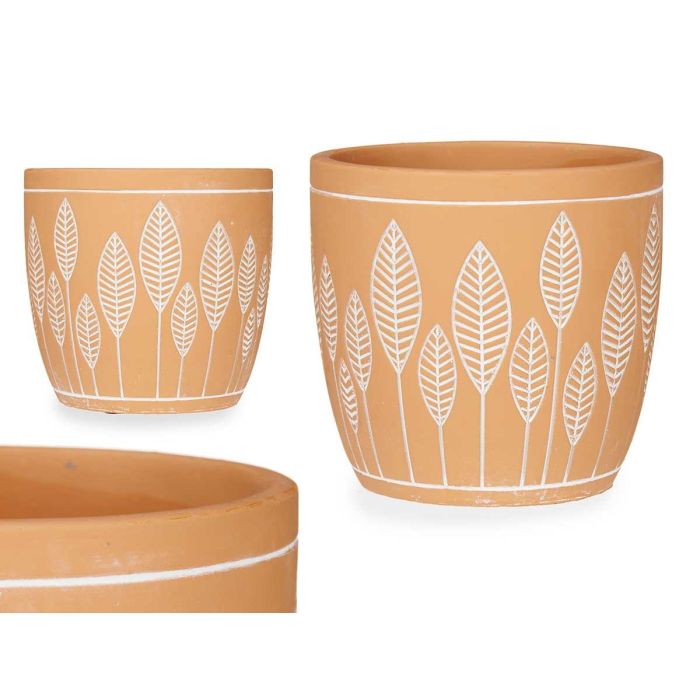 Maceta Terracota Hojas Redonda 13,5X13 Ibergarden (8 Unidades) Maceta Terracota Hojas Redonda 13,5X13 Ibergarden (8 Unidades)