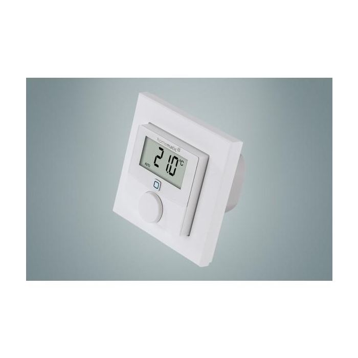 Homematic IP HmIP-BWTH Termostato de Pared con Salida Conmutable para Interruptores de Marca, LCD, Blanco, 230V 0 Homematic IP HmIP-BWTH Termostato de Pared con Salida Conmutable para Interruptores de Marca, LCD, Blanco, 230V 0