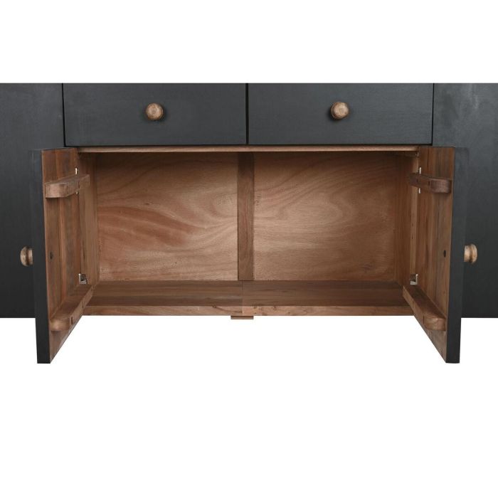 Aparador DKD Home Decor 177 x 38 x 75 cm Natural Negro Madera 3 Aparador DKD Home Decor 177 x 38 x 75 cm Natural Negro Madera 3