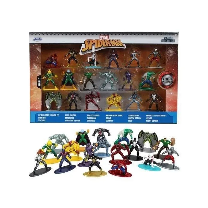 Simba Dickie Group JAD4006333080340 Box Set Spiderman - 18 Figuras de Metal de 4 cm - Personajes del Universo Spiderman 0 Simba Dickie Group JAD4006333080340 Box Set Spiderman - 18 Figuras de Metal de 4 cm - Personajes del Universo Spiderman 0