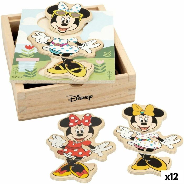 Puzzle Infantil de Madera Disney + 2 Años 19 piezas (12 Unidades) Puzzle Infantil de Madera Disney + 2 Años 19 piezas (12 Unidades)
