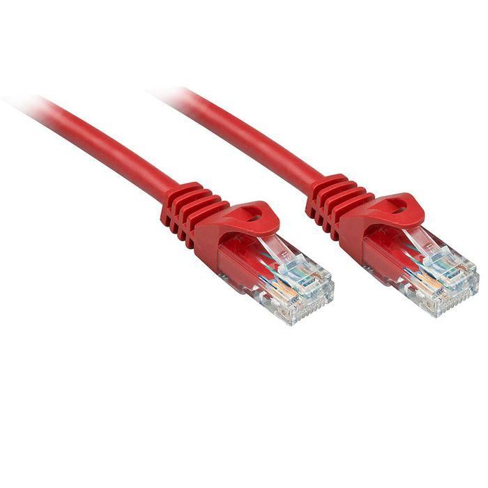 Lindy 1m Cat.6 U/UTP Network Cable, Red Lindy 1m Cat.6 U/UTP Network Cable, Red