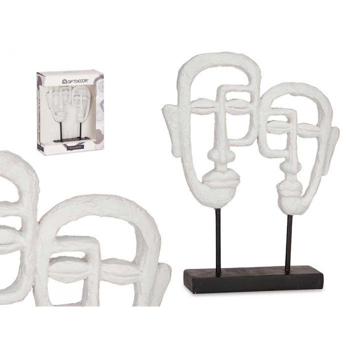 Giftdecor Cara Doble Con Base Blanco 27x32.5x10.5 cm (4 Unidades) Giftdecor Cara Doble Con Base Blanco 27x32.5x10.5 cm (4 Unidades)